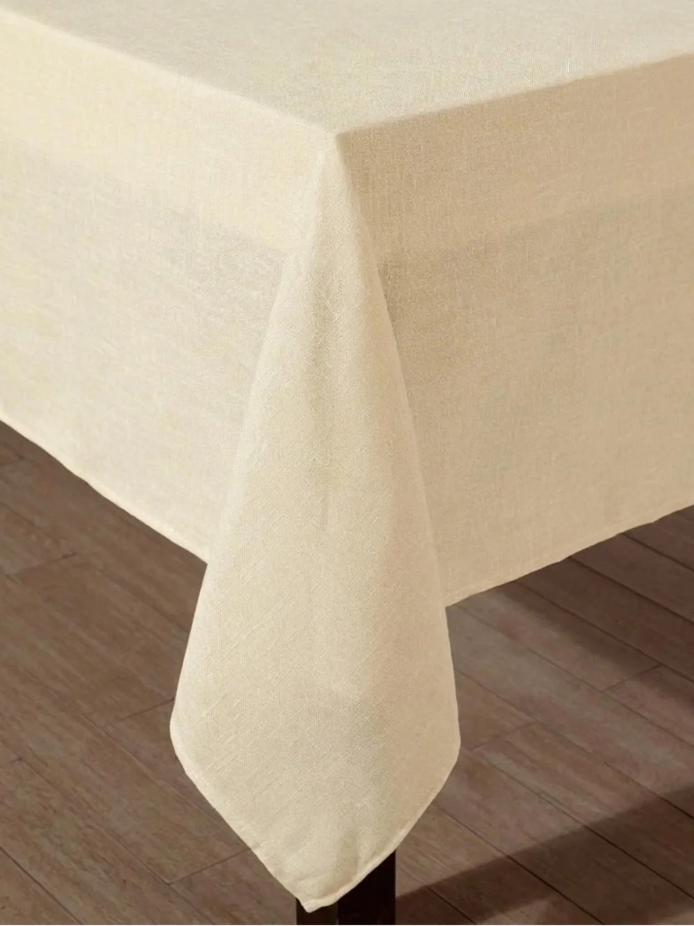 Laura Ashley Harper Yellow Textured Tablecloth 60x84 Easy Care Rectangular